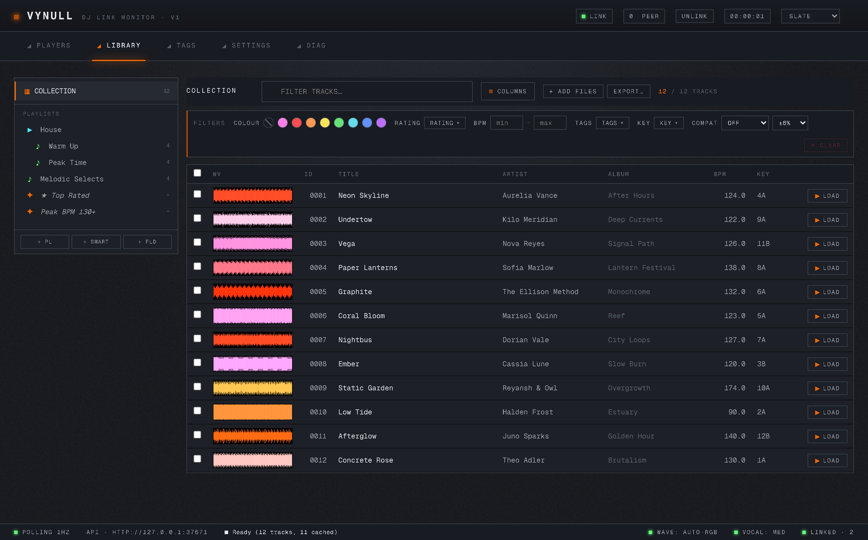 Web UI — SLATE theme